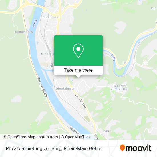 Карта Privatvermietung zur Burg