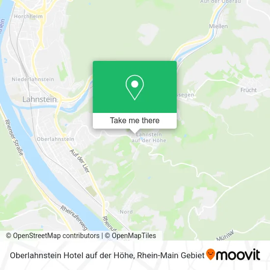 Карта Oberlahnstein Hotel auf der Höhe