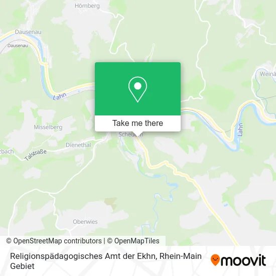 Карта Religionspädagogisches Amt der Ekhn