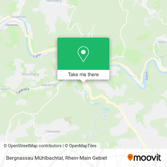 Карта Bergnassau Mühlbachtal