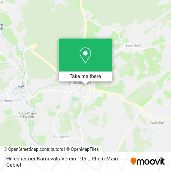 Карта Hillesheimer Karnevals Verein 1951