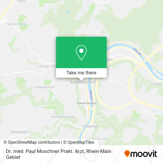 Карта Dr. med. Paul Moschner Prakt. Arzt