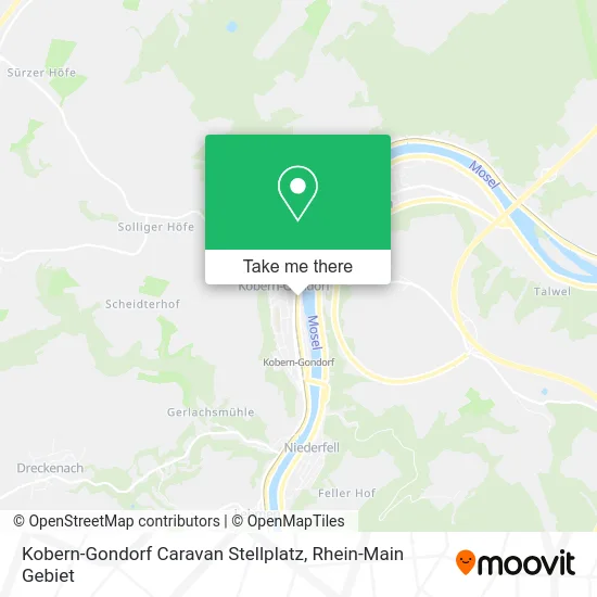 Карта Kobern-Gondorf Caravan Stellplatz