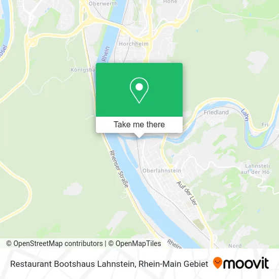 Карта Restaurant Bootshaus Lahnstein