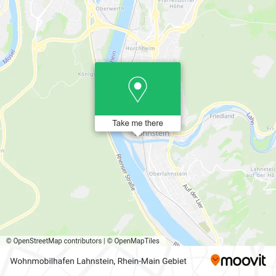 Карта Wohnmobilhafen Lahnstein