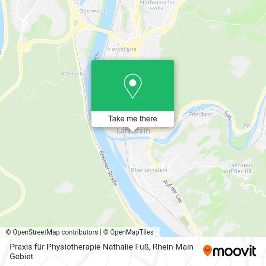 Карта Praxis für Physiotherapie Nathalie Fuß