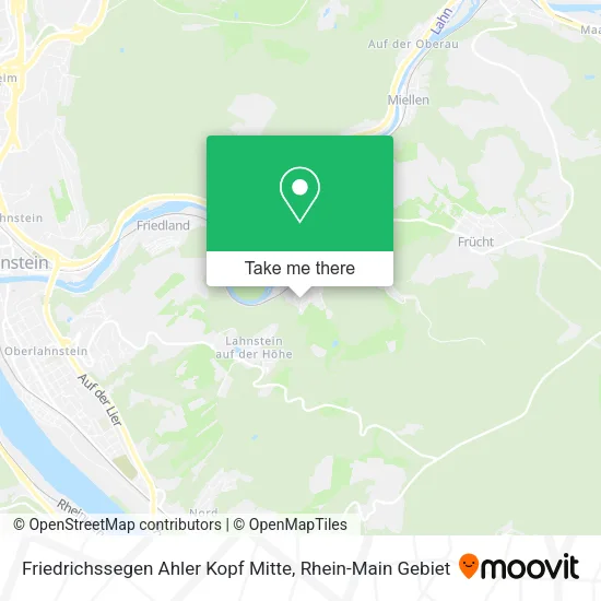 Карта Friedrichssegen Ahler Kopf Mitte