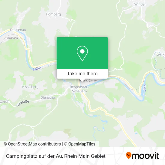 Карта Campingplatz auf der Au