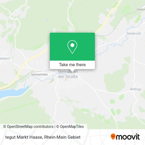 Карта tegut Markt Haase