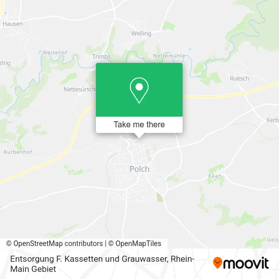 Карта Entsorgung F. Kassetten und Grauwasser