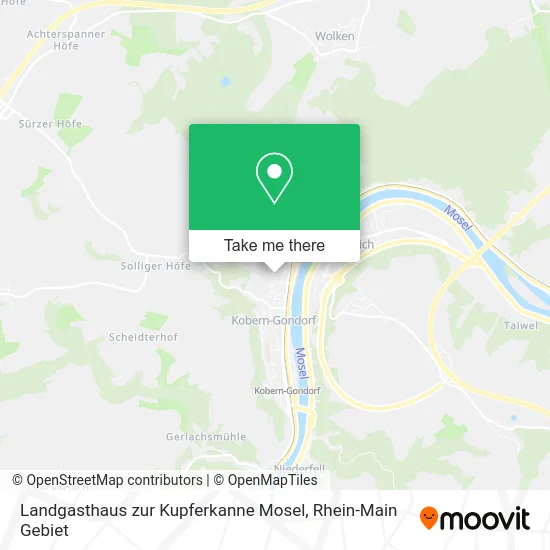 Карта Landgasthaus zur Kupferkanne Mosel