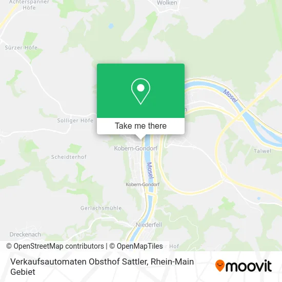 Карта Verkaufsautomaten Obsthof Sattler