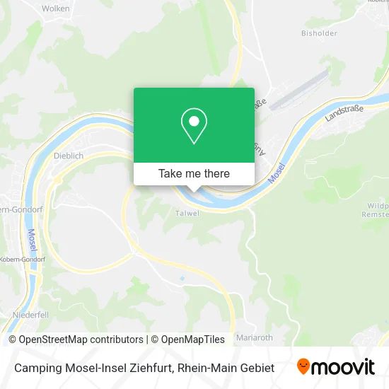 Карта Camping Mosel-Insel Ziehfurt