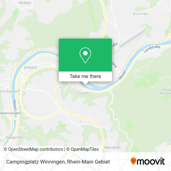 Карта Campingplatz Winningen