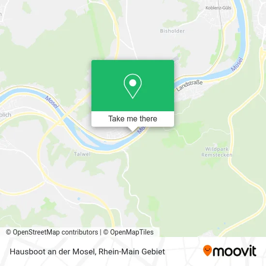 Карта Hausboot an der Mosel