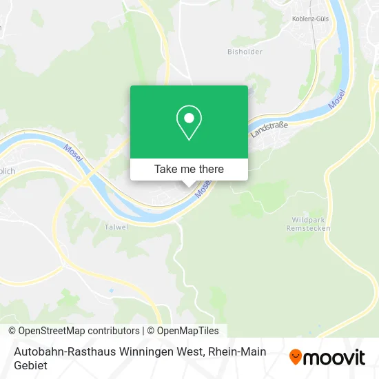 Карта Autobahn-Rasthaus Winningen West