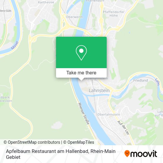 Карта Apfelbaum Restaurant am Hallenbad