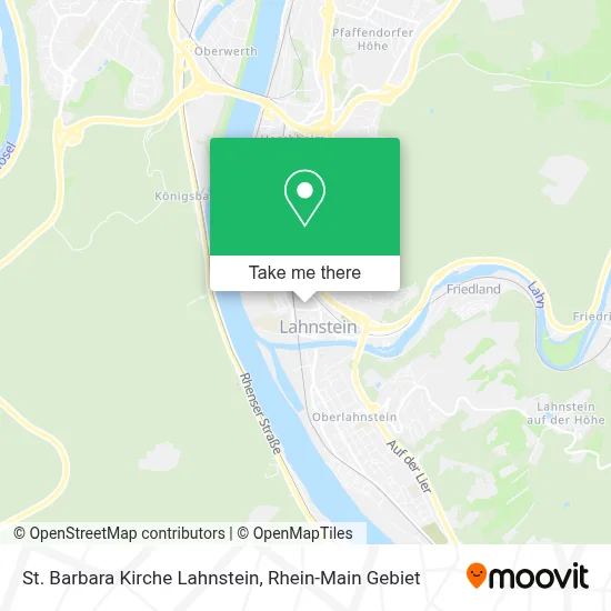 St. Barbara Kirche Lahnstein map