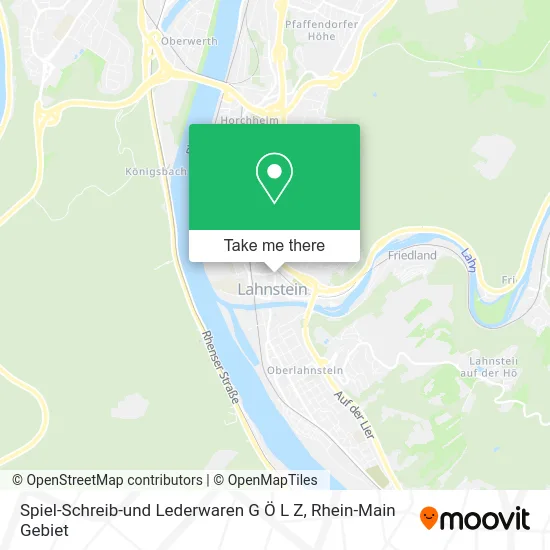 Карта Spiel-Schreib-und Lederwaren G Ö L Z