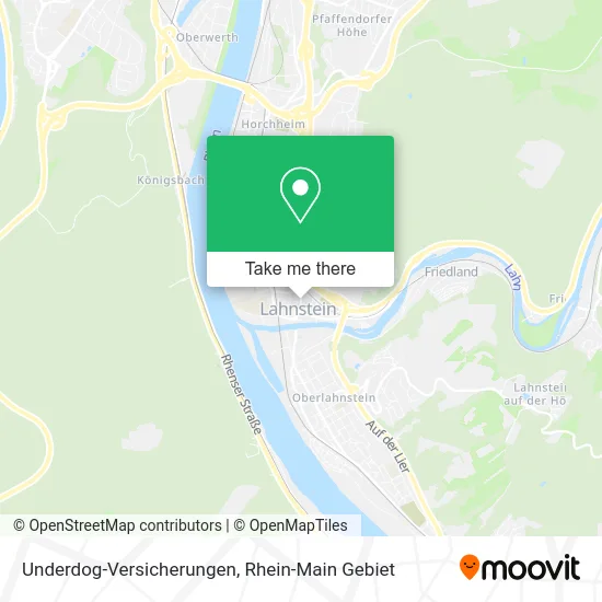 Карта Underdog-Versicherungen