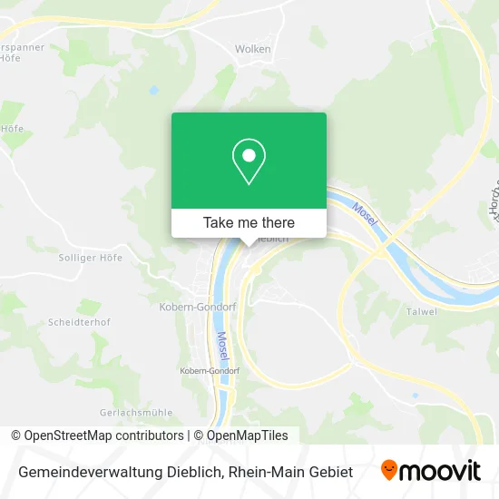 Карта Gemeindeverwaltung Dieblich