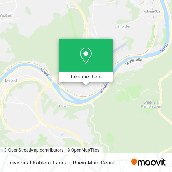 Карта Universität Koblenz Landau