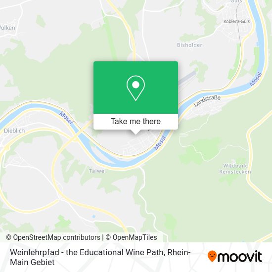 Карта Weinlehrpfad - the Educational Wine Path
