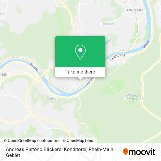 Карта Andreas Pistono Bäckerei Konditorei