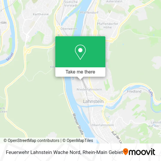 Карта Feuerwehr Lahnstein Wache Nord