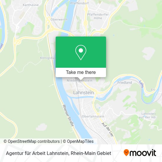 Карта Agentur für Arbeit Lahnstein