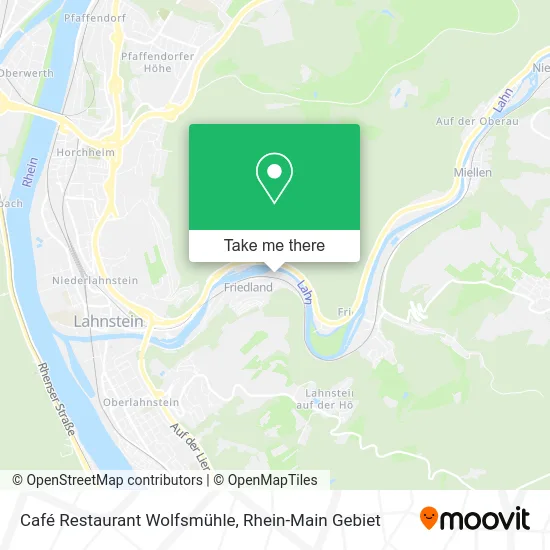 Карта Café Restaurant Wolfsmühle