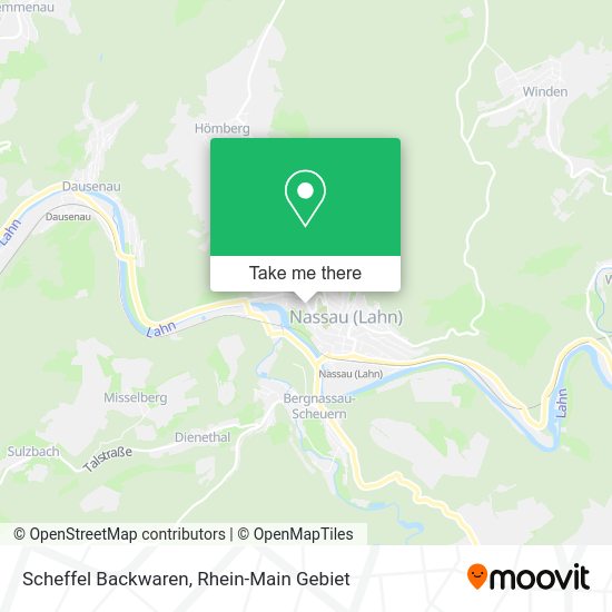 Карта Scheffel Backwaren