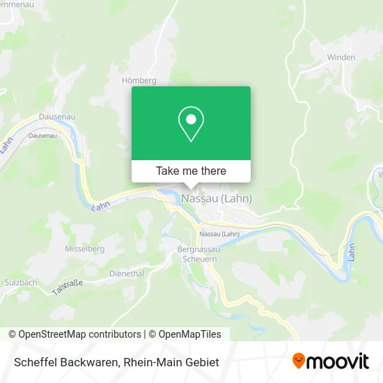 Карта Scheffel Backwaren
