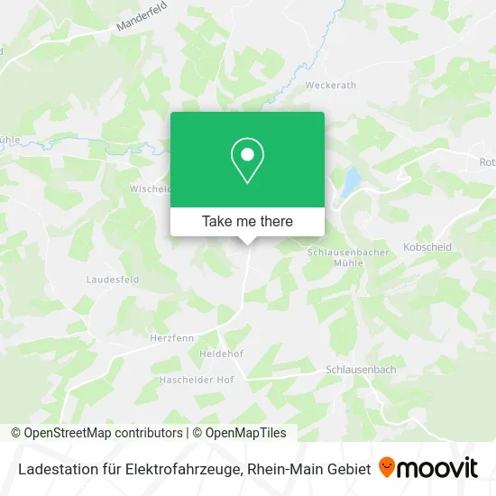 Карта Ladestation für Elektrofahrzeuge