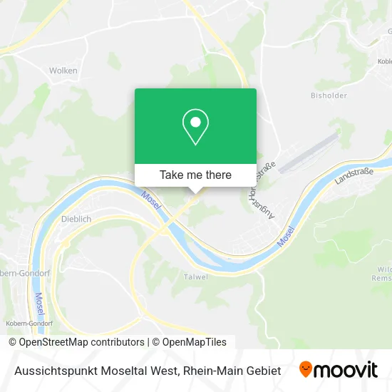 Карта Aussichtspunkt Moseltal West