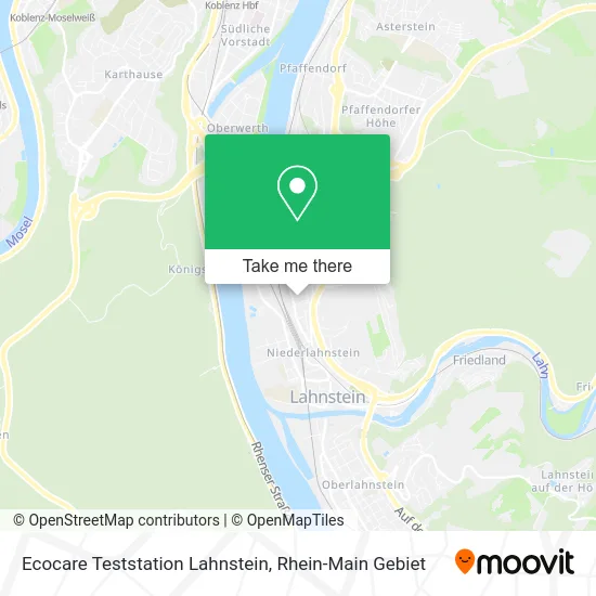 Карта Ecocare Teststation Lahnstein