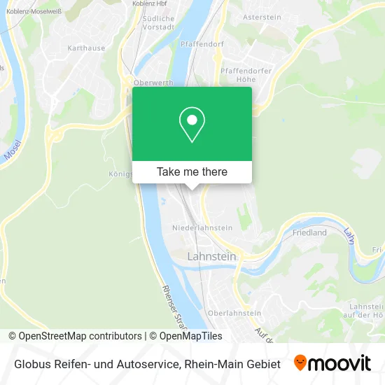 Карта Globus Reifen- und Autoservice