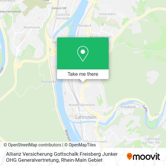 Карта Allianz Versicherung Gottschalk Freisberg Junker OHG Generalvertretung