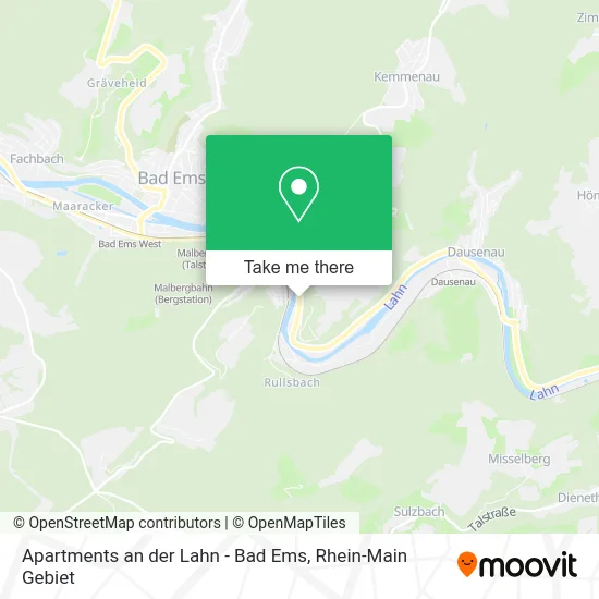 Карта Apartments an der Lahn - Bad Ems