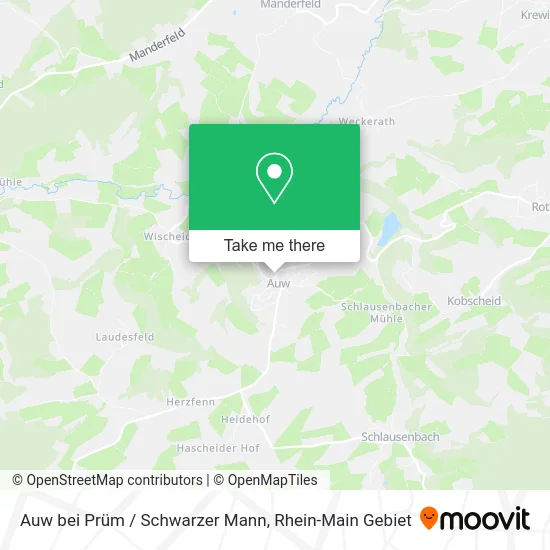 Карта Auw bei Prüm / Schwarzer Mann