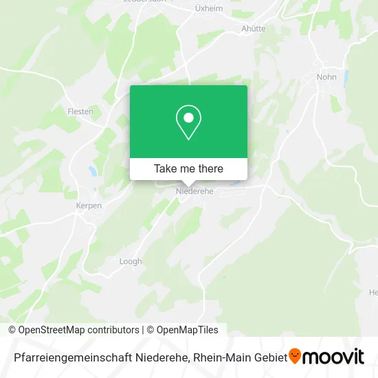 Карта Pfarreiengemeinschaft Niederehe