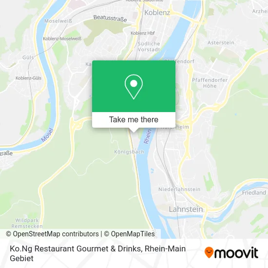 Ko.Ng Restaurant Gourmet & Drinks map