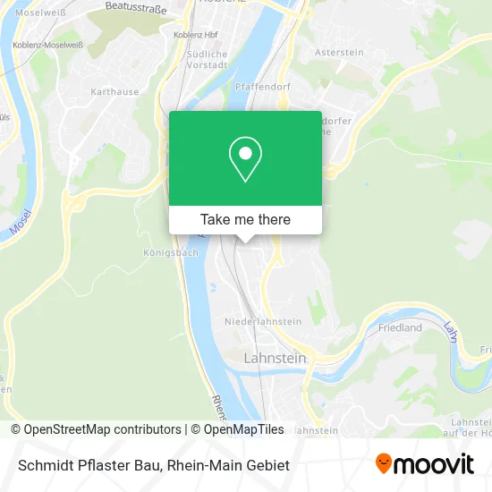 Schmidt Pflaster Bau map