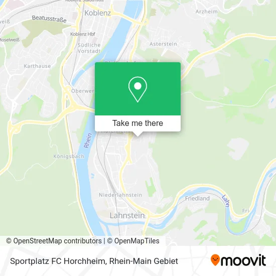 Карта Sportplatz FC Horchheim