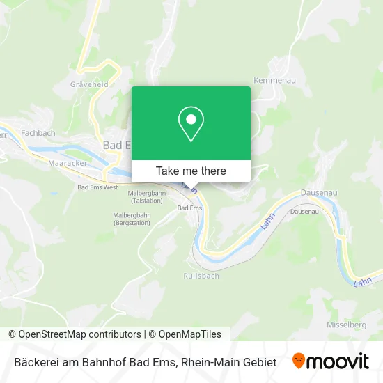 Карта Bäckerei am Bahnhof Bad Ems