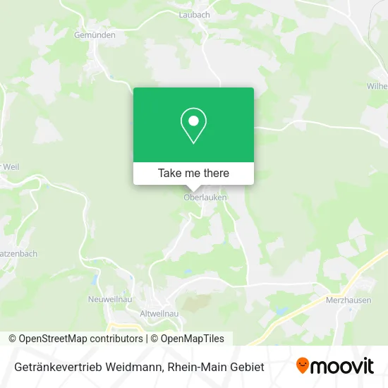 Карта Getränkevertrieb Weidmann
