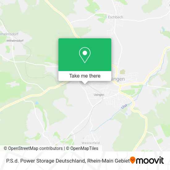 Карта P.S.d. Power Storage Deutschland