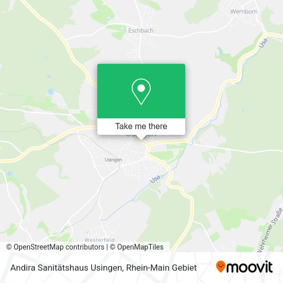 Карта Andira Sanitätshaus Usingen