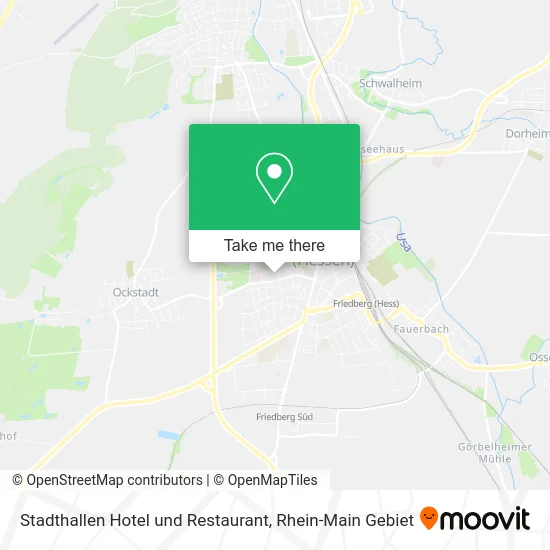 Карта Stadthallen Hotel und Restaurant