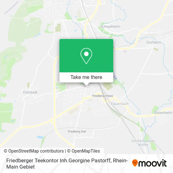 Карта Friedberger Teekontor Inh.Georgine Pastorff